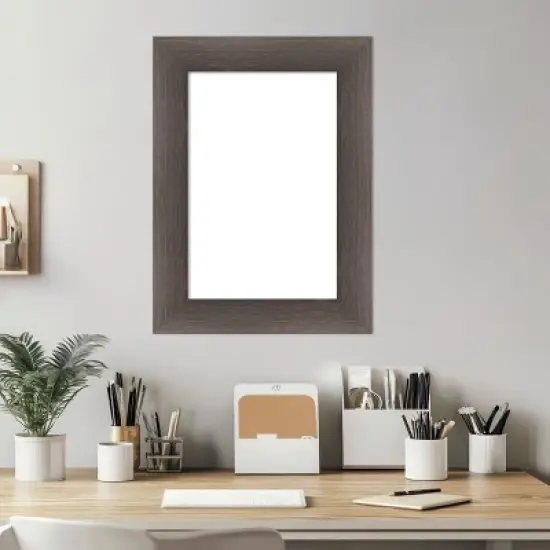 Amanti Art Hardwood Chocolate Framed Dry Erase Magnetic Board image {5}