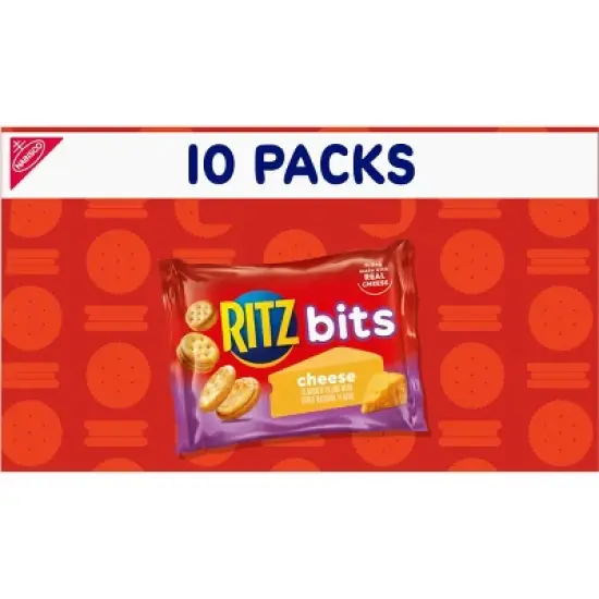 RITZ Bits Cheese Cracker Sandwiches Snack Pack - 10oz/10ct image {10}