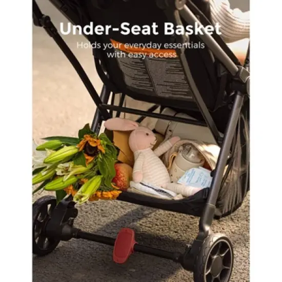 Momcozy ClickGo Lightweight Stroller - Black image {7}