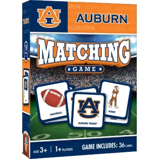 MasterPieces Officially Licensed NCAA Auburn Tigers Matching Game for Kids and Families image {1}