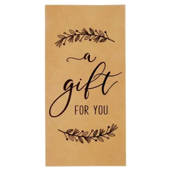 Pipilo Press 36 Pack Money Cards with Envelopes, A Gift for You Cards for Cash, Holiday's, Birthday's (Kraft Paper, 3.5 x 7.25 In) image {7}