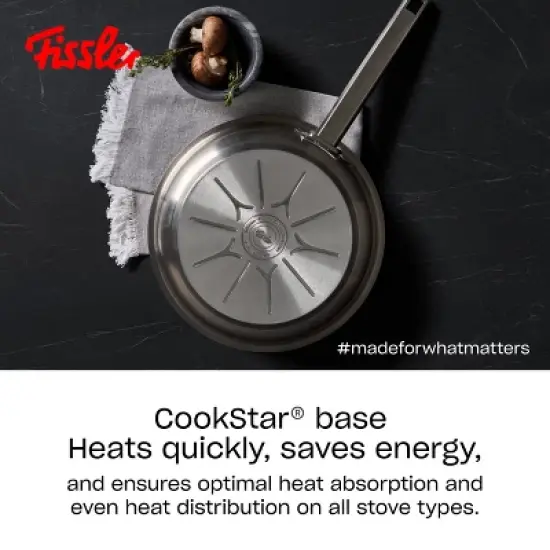 Fissler Original-Profi Collection Stainless Steel Serving Pan, with High Dome Lid image {5}