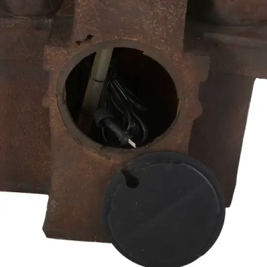 37.25" Los Sapos Faux Stone Fountain - Christopher Knight Home image {4}