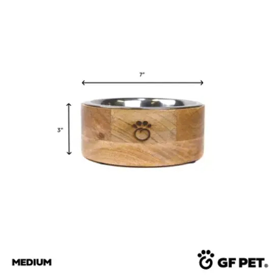 GF PET Mango Wood Dog Bowl image {4}