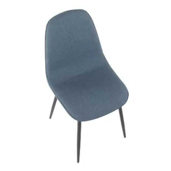 Set of 2 Pebble Steel/Polyester Dining Chairs - LumiSource image {6}