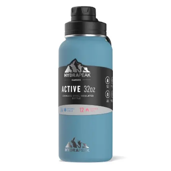 HydraPeak 32oz Wide Mouth Stainless Steel Water Bottle image {31}