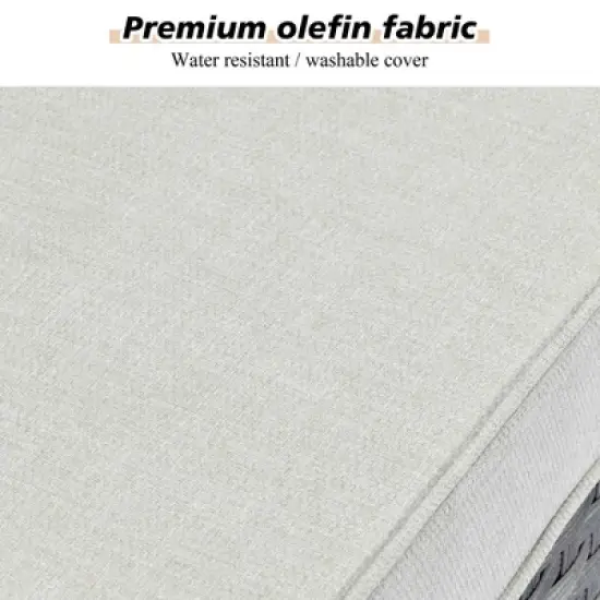 Marlton 10pc Wicker Outdoor Fire Pit Patio Furniture Set Conversation Sofa with Swivel Chairs and Cushions image {4}