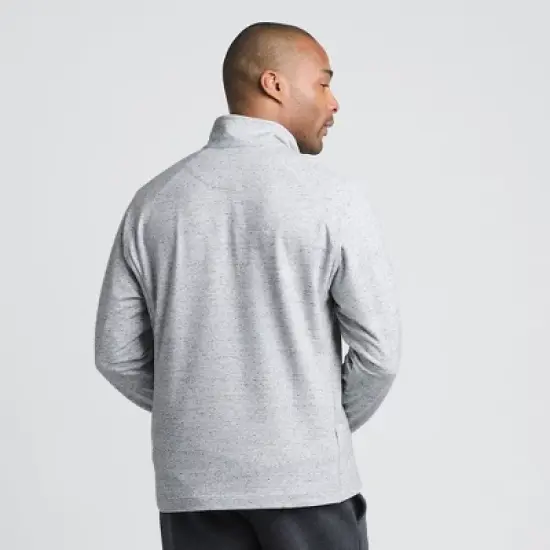 Lands' End Men's Long Sleeve Raglan Hybrid Quarter Zip image {1}