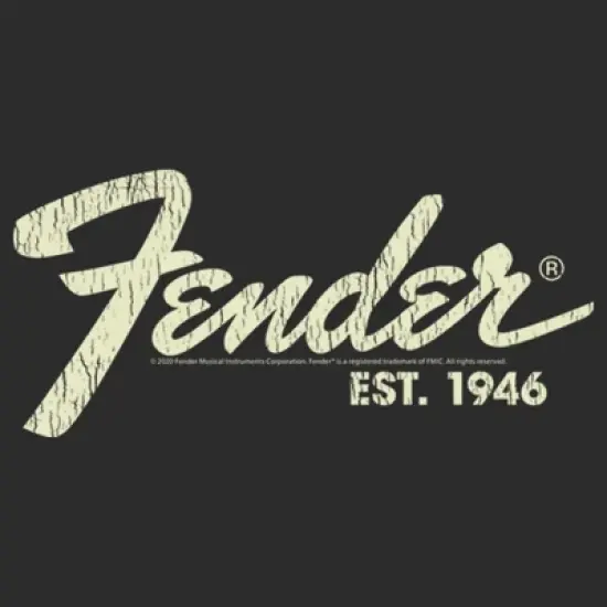 Women's Fender Distressed Logo T-Shirt image {1}
