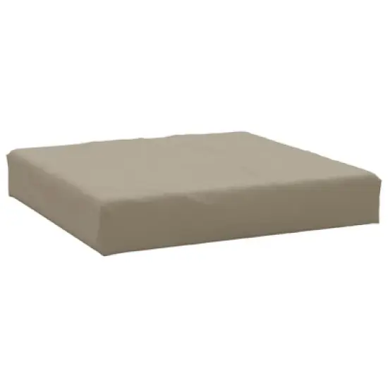 vidaXL Chair Cushion Water Repellent Pallet Cushion Seat Pad Oxford Fabric - Taupe Corner Sofa image {4}
