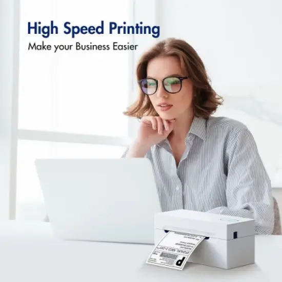 POLONO Bluetooth Thermal Shipping Label Printer, PL70E Wireless 4x6 Shipping Label Printer for Small Business image {3}