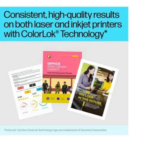 HP HeavyWeight Project Paper, Matte, 40 lb, 8.5 x 11 in. (216 x 279 mm), 250 sheets Z4R14A image {4}