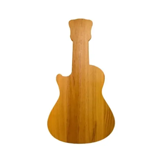 Slickblue Electric Guitar Shaped Wood Cutting Board, 17"x9" &ndash; Functional & Artistic Kitchen Essential image {2}