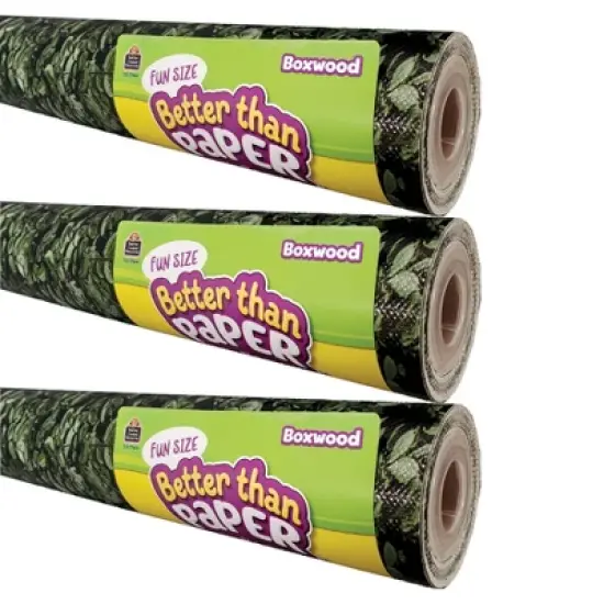 Teacher Created Resources&reg; Fun Size Better Than Paper&reg; Bulletin Board Roll, 18" x 12', Boxwood, Pack of 3 image {3}