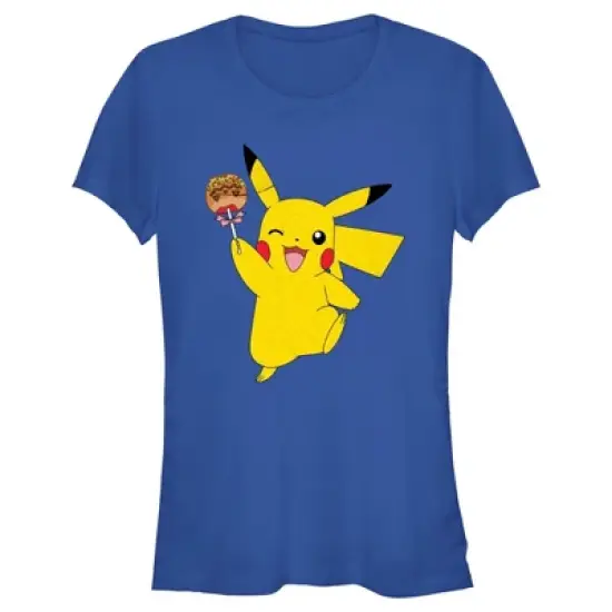 Junior's Pokemon Halloween Pikachu Caramel Apple T-Shirt image {3}