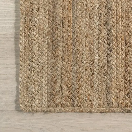 nuLOOM Hand Woven Farmhouse Jute Area Rug image {5}