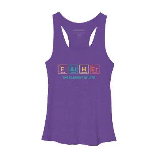Women's Design By Humans Dad Handsome, Charming, See Also ATM By Racerback Tank Top image {2}
