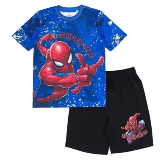 Marvel Spider-Man T-Shirt and Shorts Outfit Set Toddler to Big Kid  image {8}