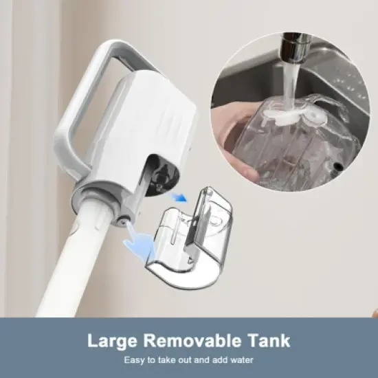 Teendow 6-in-1 Steam Mop for Floor Cleaning, Multi-Function Steam Vacuum Cleaner for Hardwood Floors and Carpet, White image {7}