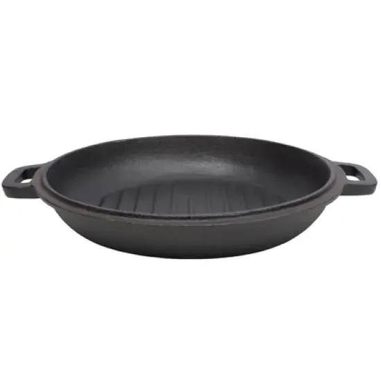 SEVOBAL Grill Cookware 3 in 1 Outdoor Oven with Skillet Lid for Versatile Cooking and Grilling Use Area, Black, 12.5"*10.2"*6.2" image {3}