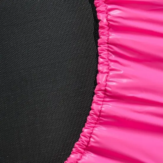 NAYSAYE Trampoline with Handle for Kids Indoor Outdoor Safe Play and Fun Exercise, Pink, 36.00"*36.00"*32.50" image {3}