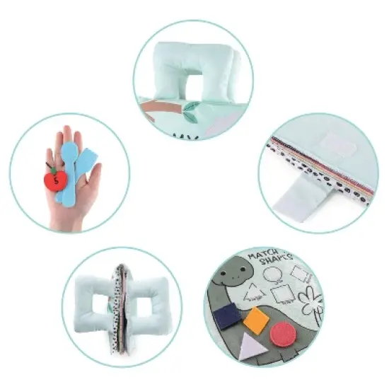 The Peanutshell Soft Cloth Busy Book, Interactive Learning Activity Book for Toddlers image {4}