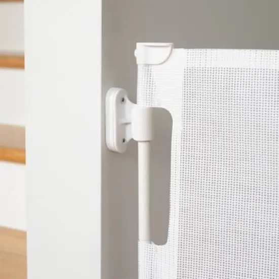 Perma Child Safety 71" Wide x 41" Tall Retractable Baby Gate - 3122 - White image {7}