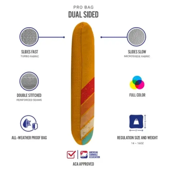 Retro Synergy Pro Orange Cornhole Bags (Set of 4) image {2}