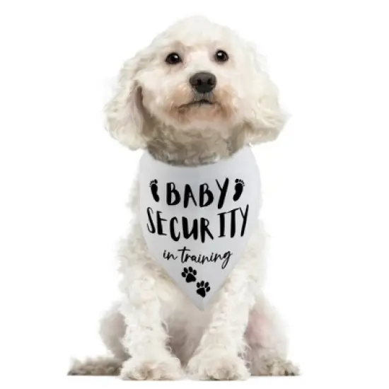 Unique Bargains Dog Bandana White 1 Pc image {5}