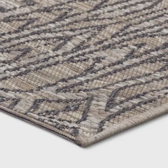Outlined Geo Pattern Outdoor Rug Neutral - Threshold&trade; image {2}