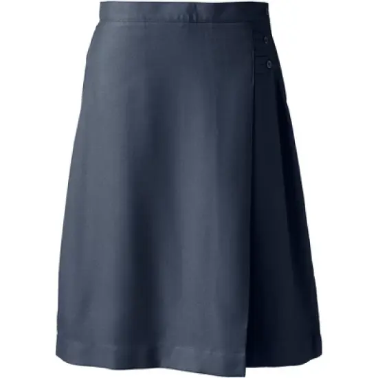 Lands' End School Uniform Girls Solid A-line Skirt Below the Knee image {4}