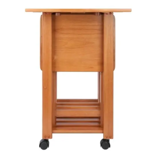 5pc Set Sophia Snack Tables Teak - Winsome image {7}
