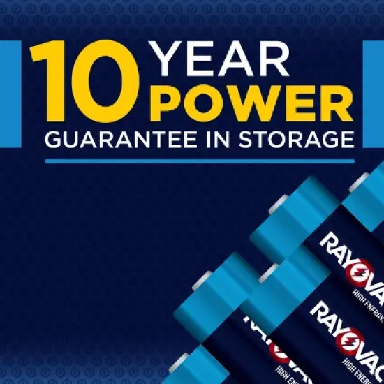 Rayovac High Energy C Batteries 4pk - Alkaline Battery: 1.5V Single-Use Household image {2}