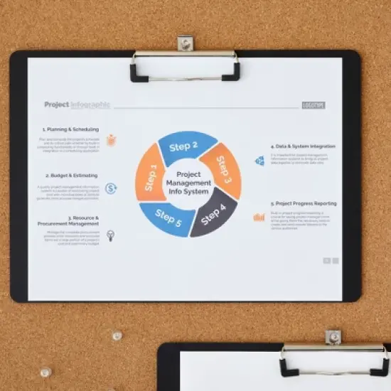 Juvale 4 Pack Black Plastic Clipboards with Low Profile Clip, 12.4 x 8.9 Horizontal Lap Clip Boards with Landscape Layout image {4}