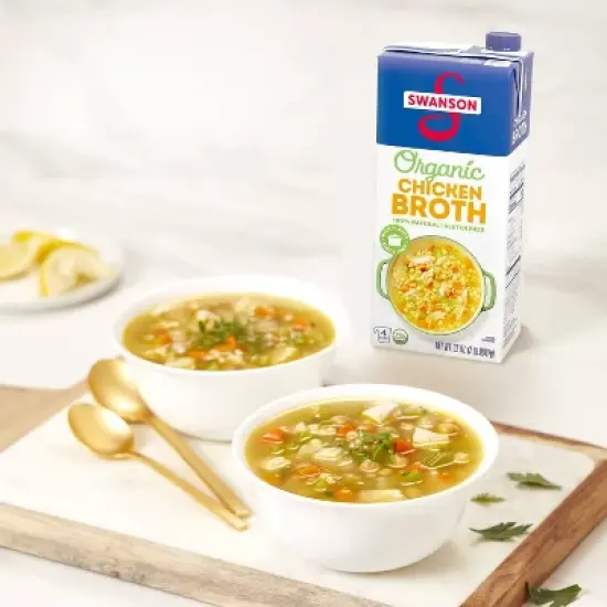 Swanson 100% Natural Gluten Free Organic Free-Range Chicken Broth - 32 oz image {8}