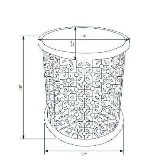Lainey Side Table Terra Cotta - Powell image {4}