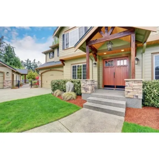 Talbot Outdoor Wall Sconce - Classic Glass & Rubbed Bronze, Dimmable, Wet Rated, 100W image {2}