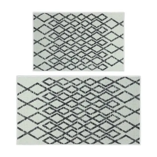 Sussexhome Non Skid Cotton Washable Kitchen Runner Rugs Set of  44 x 24 and 31.5 x 20 inches image {13}