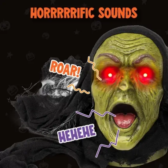 Joyfy Halloween Decoration Groundbreaker Zombie with Sound and Flashing Eyes for Halloween Outdoor Indoor Yard Garden Prop Decor image {3}