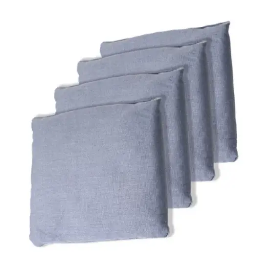 Regulation Sized Cornhole Bag Set- Durable Canvas Bags with Moisture Proof Plastic Lining for Kids and Adults by Toy Time (8 Pack, Blue/Gray) image {2}