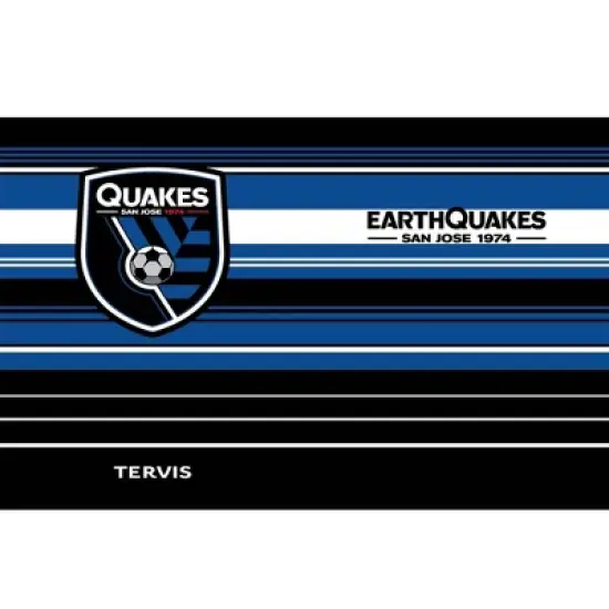 MLS San Jose Earthquakes 30oz Hype Stripe Stainless Steel Tumbler image {1}