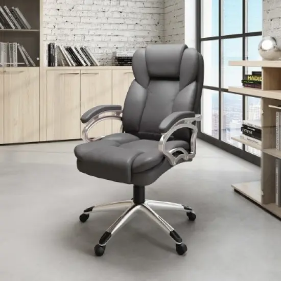 Corliving Workspace Executive Office Chair Steel Gray image {3}