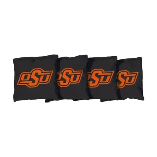 NCAA Oklahoma State Cowboys Corn-Filled Cornhole Bags - Black image {1}