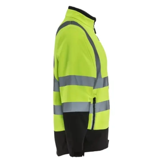 RefrigiWear Men's High Visibility Softshell Safety Jacket with Reflective Tape image {3}