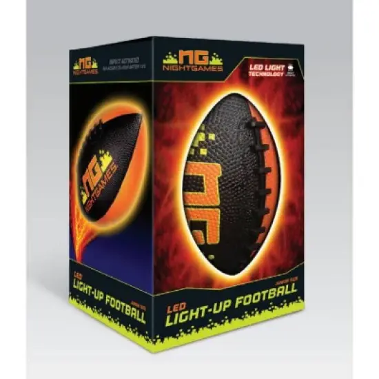 Night Games LED Light Up Junior Size Football image {2}