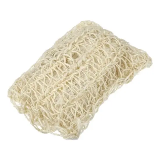Unique Bargains Bathroom Jute Bath Loofahs 5.47"x3.82"x1.85" Beige 1 Pc image {6}