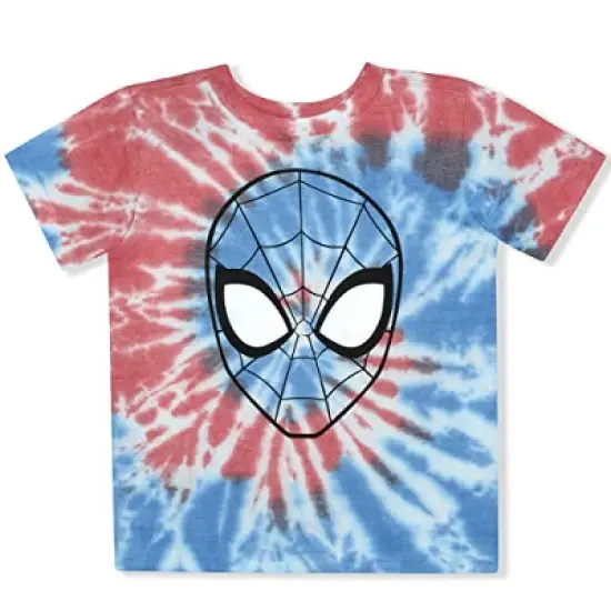 Marvel Boy's 2-Pack Spider-Man Tie Dye Graphic Tee and Casual Short Set for Toddler for Toddler image {3}