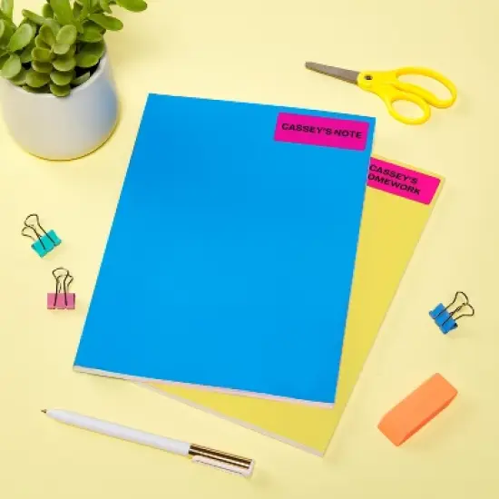 Avery Neon Address Labels with Sure Feed for Laser Printers, 1" x 2 5/8", 750 Pink Labels (5970) image {5}