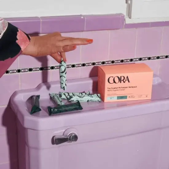 Cora Organic Cotton Tampons - Regular Absorbency - 32ct image {2}