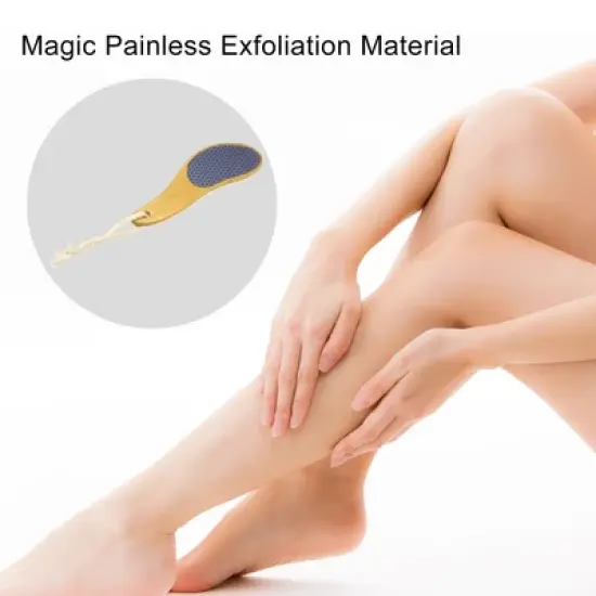 Unique Bargains Hair Eraser for Women and Men Hair Removal Tool for Arms Legs Painless Exfoliation Yellow 18x6x0.9cm 1 Pcs image {2}